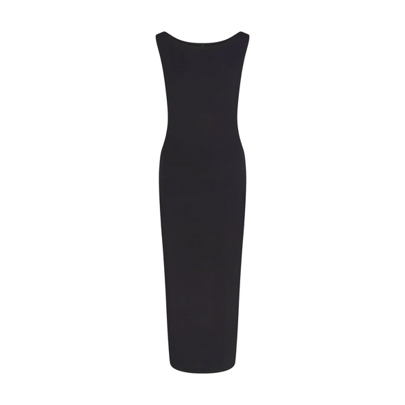 SKIMS Dresses & Skirts - SKIMS SMOOTH LAYERS CUT OUT LONG DRESS in Black